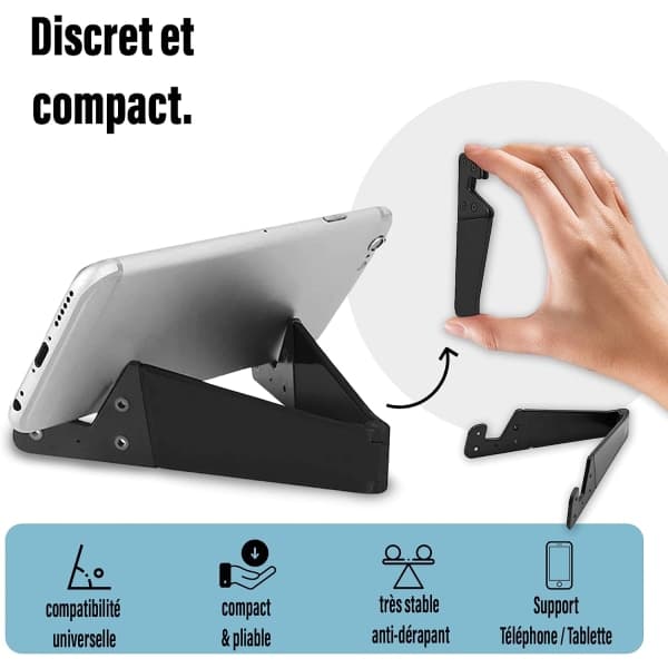 IC Telefonstativ, Bordstelefonstativ, Fällbart Telefonstativ, Resetelefonstativ, Universal