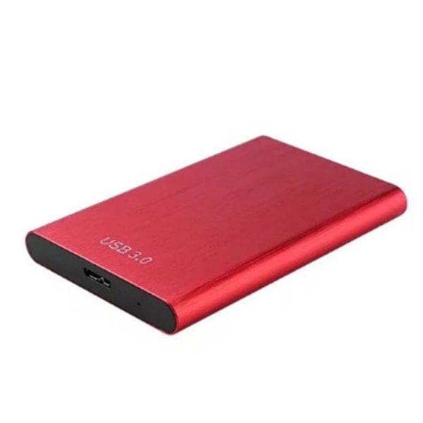 Mobil SSD med metallskall Multisystemkompatibilitet Harddisker for kontor Reiser Hjem Rød 500GB