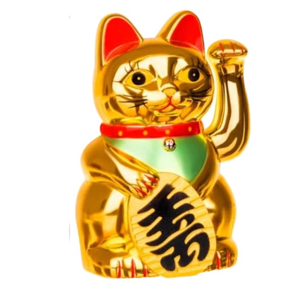 Maneki-neko - Vinkende Kat Guld
