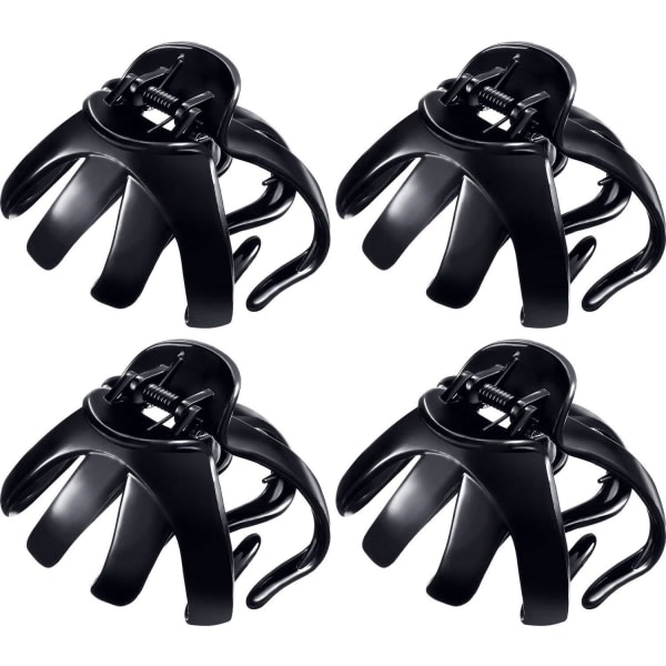 IC Bitar Octopus Grip Spider Hårklämma Klor Octopus Käkar (8,5 cm, svart) (svart 8,5 cm)