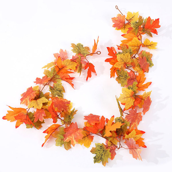IC 2 stk Kunstig Maple Leaf Vine, Simulerings Maple Leaf