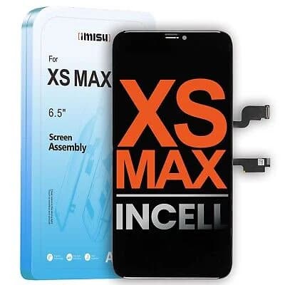 imisu skærm Kompatibel med iphone Xs max sort blac black endest skärmen