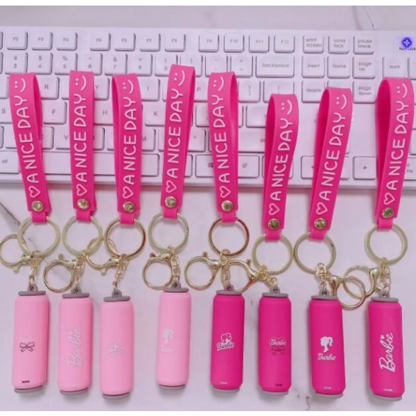 Rosa Can Nøkkelring Par Nyckelring Pink 4 IC