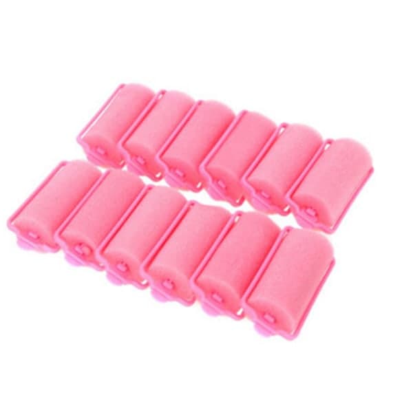 IC 12 kpl/pussi Magic Sponge Foam Cushion Hårtyylisäätörullat Curler