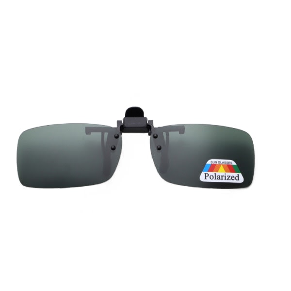 IC Clip On - Flip Up - Solglasögon - UV400 - (2-Pack) Blågrön + grå