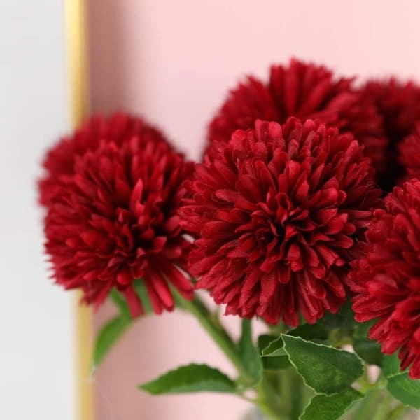IC Kunstige Hortensia Blomster 12 stk Silke Krysantemum Kuler
