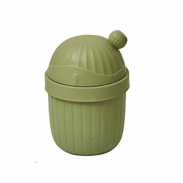 Söt skrivbordspapperskorg, mini kaktus papperskorg med