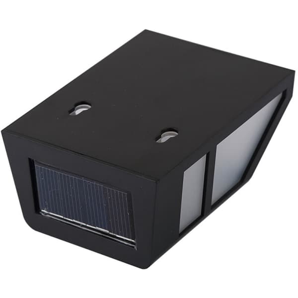 IC Retro Nattlys, Utendørs, Solenergi, Vanntett, Gjerdelys, Landskapslys, Vegg (2LED Hvit Rutlys)