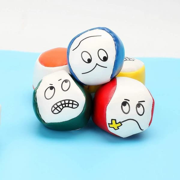 15 jongleringsbolde - ansigter - 5 cm - børnefest