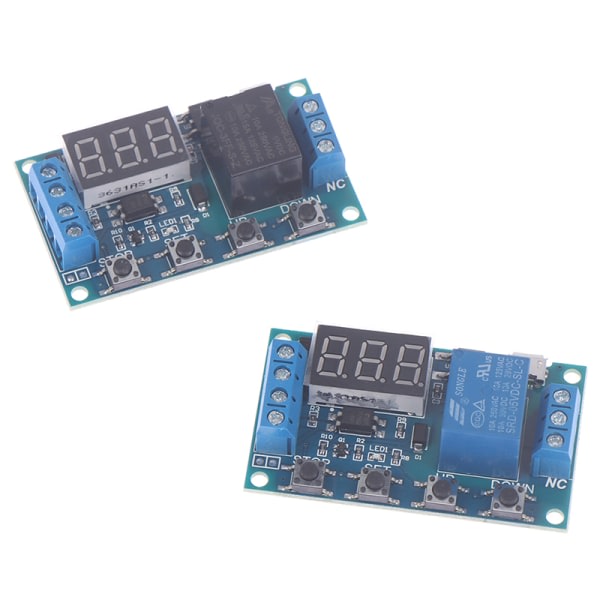 IC 1st relämodulomkopplare Trigger Time Delay Circuit Timer Cycle Blue