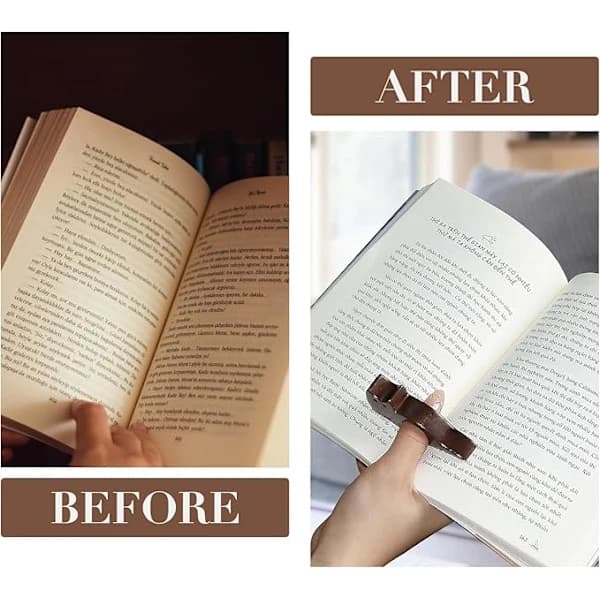 Cat Book Page Holder, Smooth Walnut Reading Bookshelf Thumb Holder, Book Page Divider, Reading Accessories, Gift for Book Lovers