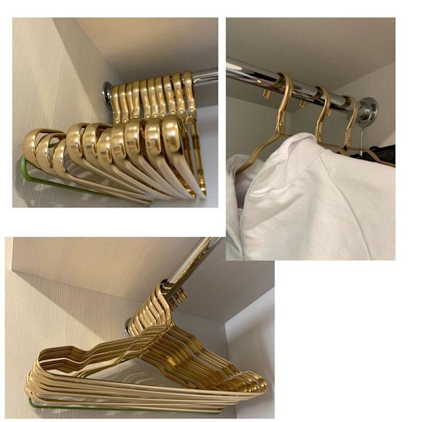 Kleshengere - Gull - 10 stk Gold Guld