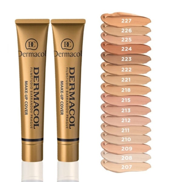 New Dermacol 30g Small Golden Concealer Liquid Foundation High Coverage Color No. 224