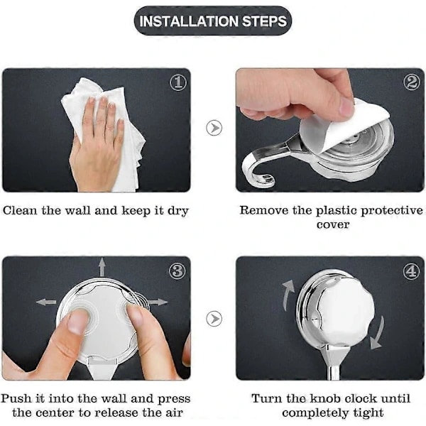 1 Piece Kitchen Suction Cup Hook, Suction Cup Hook Wall Hook, Strong Self-Adhesive Hook for Bathroom, Home Doors [DB]