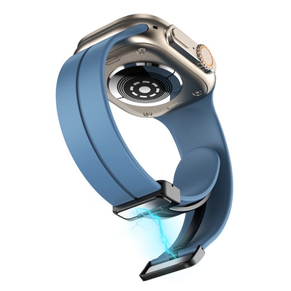 IC Silikon Armband Magnetisk Rem med Apple Watch-band för Apple Watch Ultra