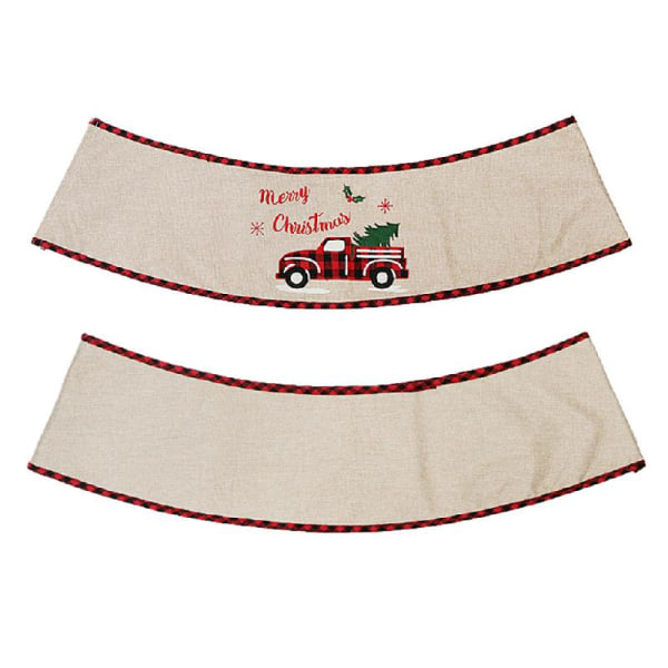 IC Juleristreetre-krage 31 tums pläd bil Xmas Tree Kjol Ring Base Cover