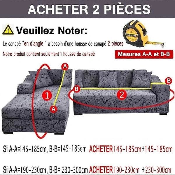 Hörnsofföverdrag L-format sofföverdrag Grå/Beige/Blå Stretch sofföverdrag med Vänster/Höger Divan Soffskydd 90-140cm