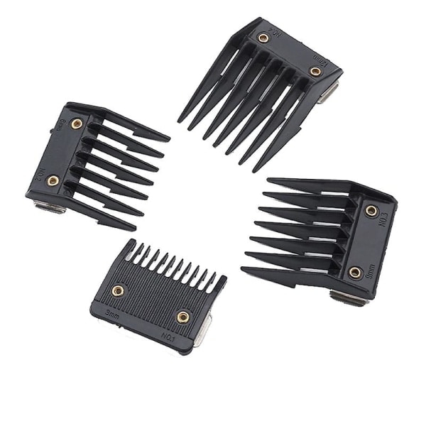 4 set för Wahl med metallbakad skärguide 3mm 6mm 9mm 12mm