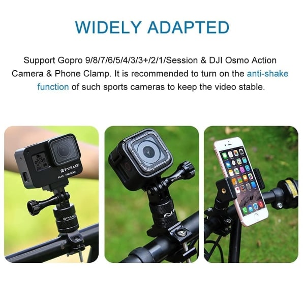 IC Pyörä Moottoripyörä Ohjaustangon Kiinnitys GoPro Bike Mount, PULUZ