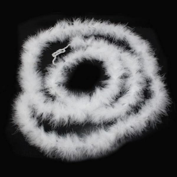 IC Hvid fjerboa til juletræ 5 stk x 2 m - Fluffy krans