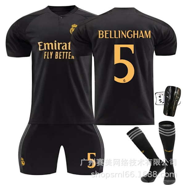 Real Madrid andre bortetrøye nr. 8 10 Modric 7 Winnie 5 Bellingham Ronaldo fotballuniform 10 Mod Socks M
