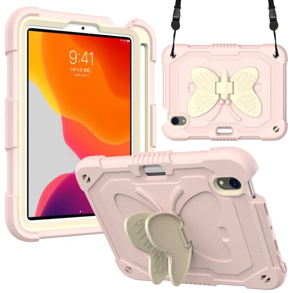 IC 2-lags Tablet Case Butterfly Stativ for iPad 9th 10.2