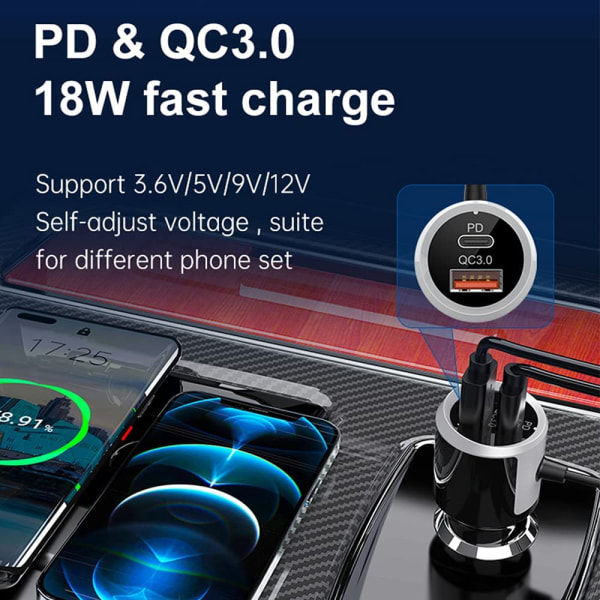 IC Bil Bluetooth FM-lähetin Auton Bluetooth-sovitin USB