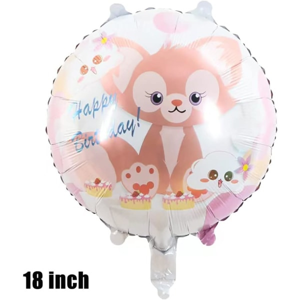 IC 5 ST - Ballonger för födelsedagsfest - Stor tecknad folieballong - Dekorationer för vuxna och barnfester (blå)