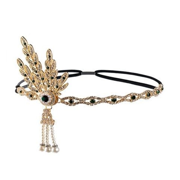 IC Art Deco 1920'er stil Blocker Style Krystal Hovedpynt Fest stil 1