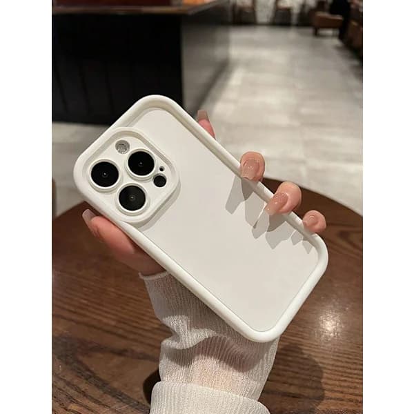 Minimalist Thick Anti-Drop White Phone Case Compatible With IPhone 17 Pro Max/17 Pro/17 Air/17/16 Pro Max White iPhone 16 Pro Max White iPhone 16 Pro Max