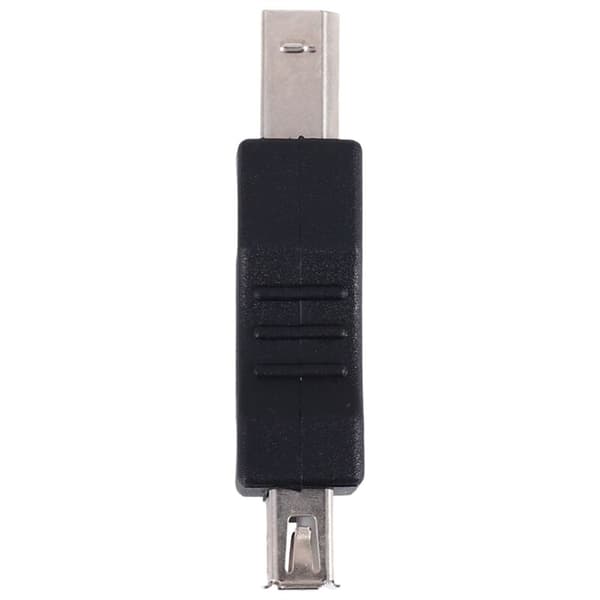 USB-tulostinsovitin tyyppi A B uros musta hopeanvärinen