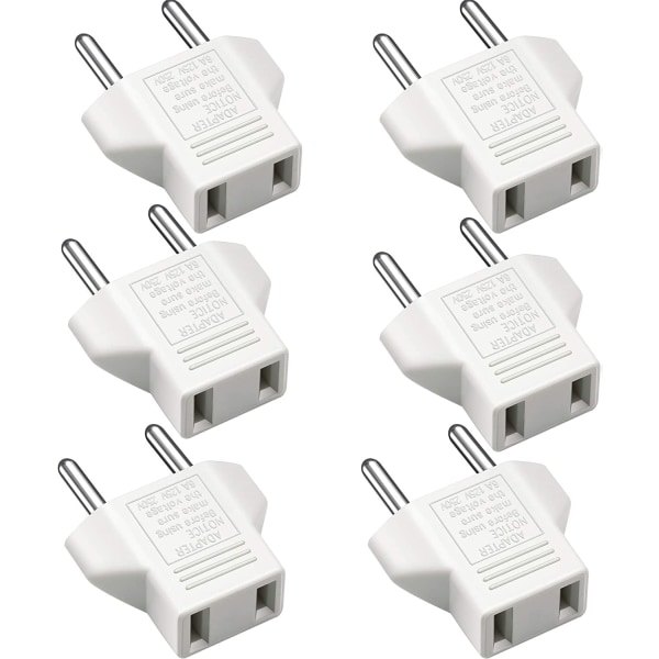 IC USA til EU-adapter - Hvit