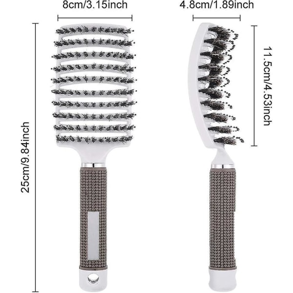 IC CNE 3-pack hårborste ventilerad böjd borste Avtrassel B