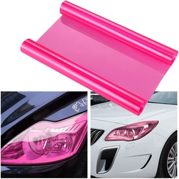 IC Selvklæbende Tågelys Vinylfilm, Tågelys, 12\" x 48\" (rosa)