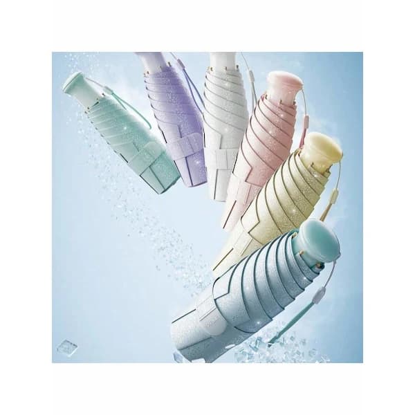 Five-fold 8-bone Macaron Color Gradient Umbrella Sun Protection