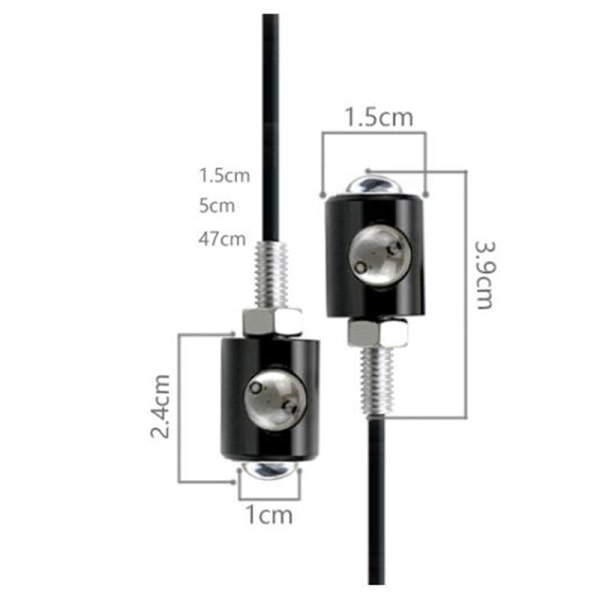 IC 2 stk Universal Motorcykel LED Mini Blinklys Ørn Øje Form Hvid