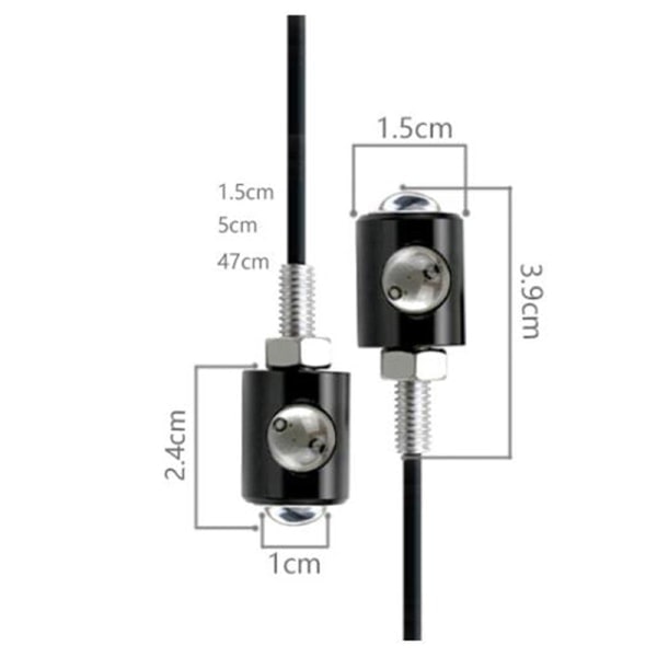 IC 2st Universal Motorcykel LED Mini Blinkers Eagle Eye Form White