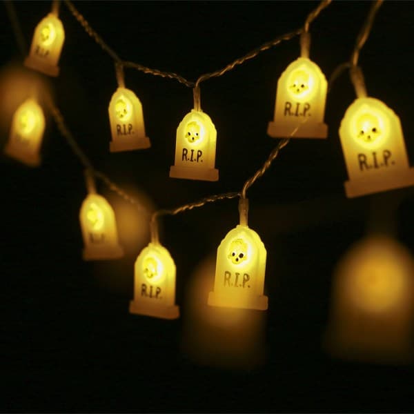 IC Halloween fladdermus gravsten påske ljusslinga spöke pumpa decora