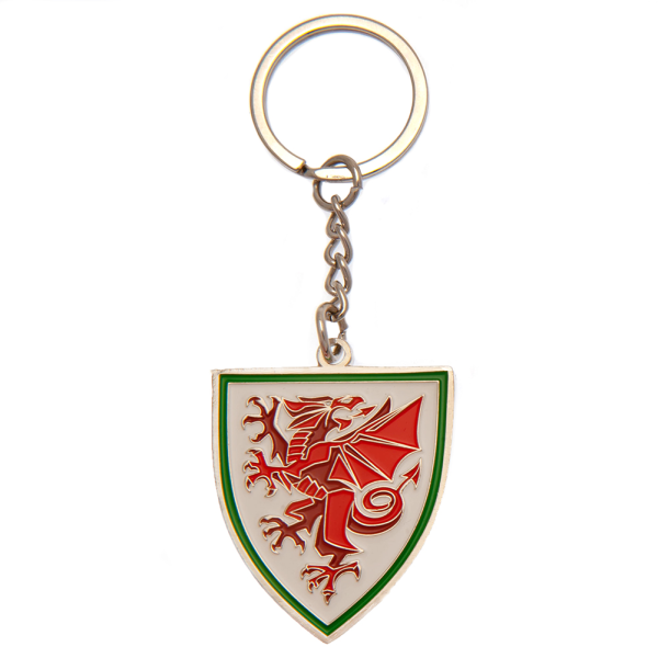 FA Wales Crest Nøglering One Size Rød/Hvid Red/White One Size IC