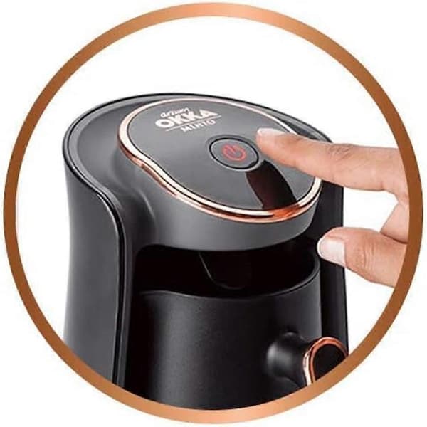Minio Turkisk Kaffebryggare, 4 Koppars Kapacitet, Anti-Överflöde, Kopparfärgad