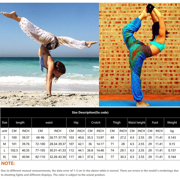 IC CNE Casual Mångsidiga Yogabyxor med Hög Midja, One Size
