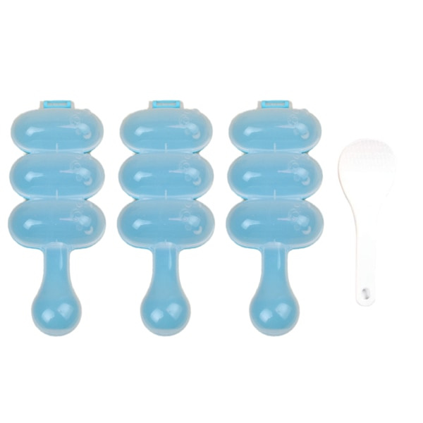 IC Risballformar DIY Risball Shaker Lunch Maker Form Onigiri Blå