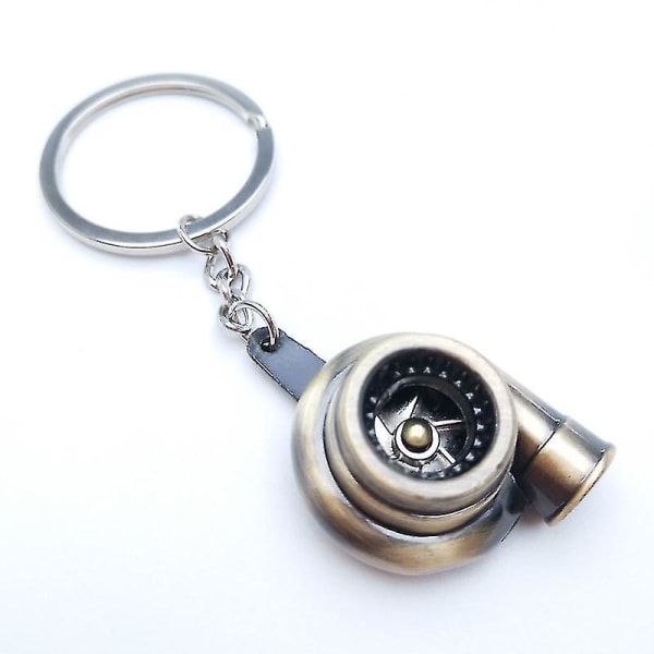 Bilmetall Nøkkelring Lyd Turbo Nøkkel Glidelager Spinning Modell Turbin Turbo Ring Nøkkel Turbo Formet IC