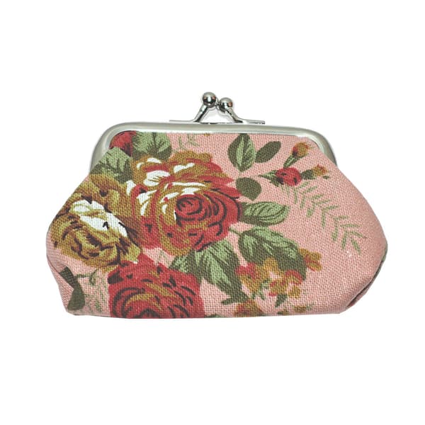 Rosa blomster - Pung [Lille v1] Rosa Pink one size
