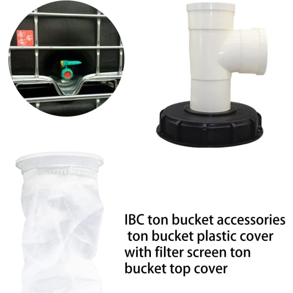 IC IBC-låsfilter, nylon tvättbar IBC-tanklås med lås, IBC-tanktil