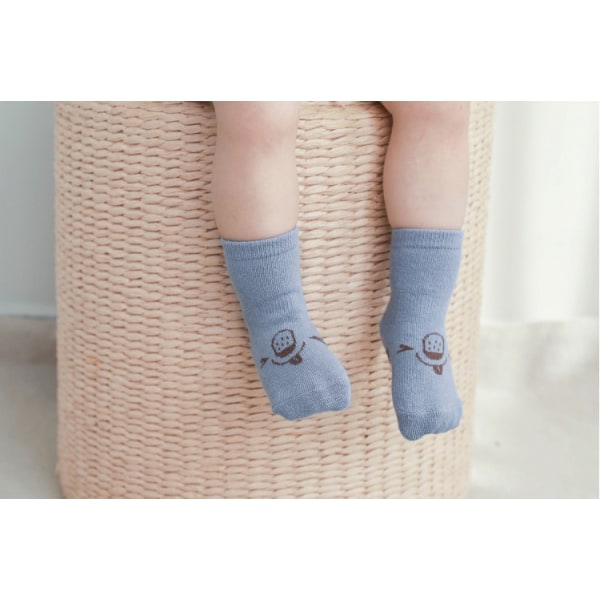 IC 10-pack barnstrumpor med antislip - Monster L(4-6 år)