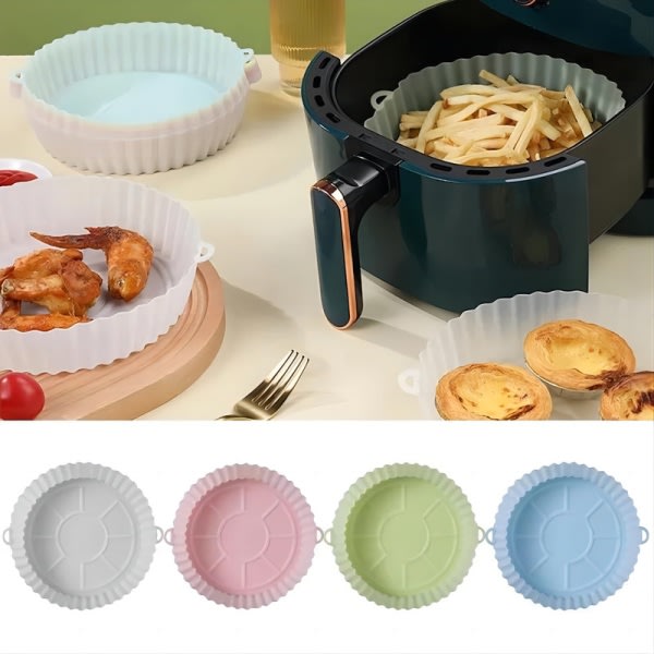 IC 2-pak Air Fryer Silikonform, Ugnsbakplåt - Silikon - Airfryer