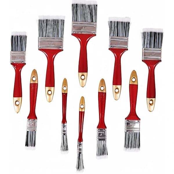 10x Paint Brushes Set Quality Walls & Ceilings Professional Painter Fine