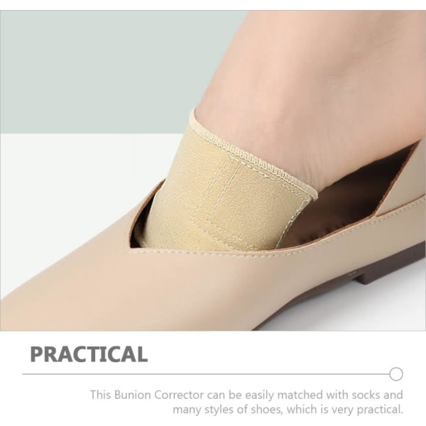 2 st Tåskydd Andas Tåavskiljare Återanvändbar Hammer Toe Corrector för Tåknöl