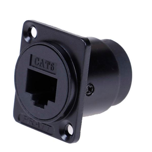 IC RJ45 D-type moduludtag hun-signalkontakt kat6 panel mo sort One Size
